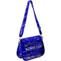 Blue Waves Flow Series 1 Saddle Handbag View1