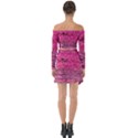 Pink  Waves Flow Series 1 Off Shoulder Top with Skirt Set View2