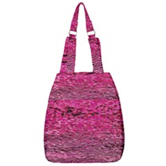 Pink  Waves Flow Series 1 Center Zip Backpack by DimitriosArt
