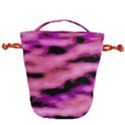 Pink  Waves Flow Series 2 Drawstring Bucket Bag View2