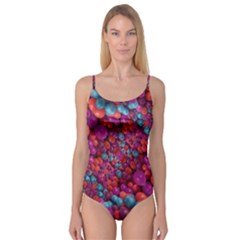 Colorful Spheres Motif Print Design Pattern Camisole Leotard 