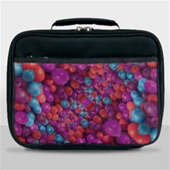 Colorful Spheres Motif Print Design Pattern Lunch Bag