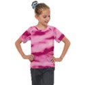 Pink  Waves Flow Series 4 Kids  Mesh Piece Tee View1