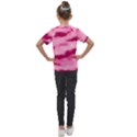 Pink  Waves Flow Series 4 Kids  Mesh Piece Tee View2