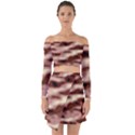 Pink  Waves Flow Series 7 Off Shoulder Top with Skirt Set View1