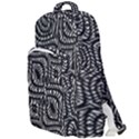 Black And White Abstract Tribal Print Double Compartment Backpack View1
