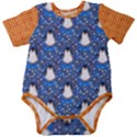 Cute Iceberg Penguin Baby Short Sleeve Onesie Bodysuit View1