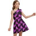 Abstract Waves Kids  One Shoulder Party Dress View2