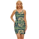 Abstract pattern geometric backgrounds   Wrap Tie Front Dress View1