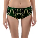 Abstract pattern geometric backgrounds   Reversible Mid-Waist Bikini Bottoms View1