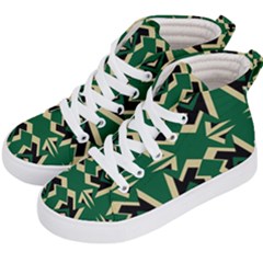 Abstract Pattern Geometric Backgrounds   Kids  Hi-top Skate Sneakers