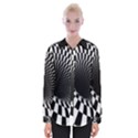 3d optical illusion, dark hole, funny effect Womens Long Sleeve Shirt View1