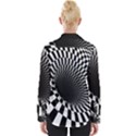 3d optical illusion, dark hole, funny effect Womens Long Sleeve Shirt View2