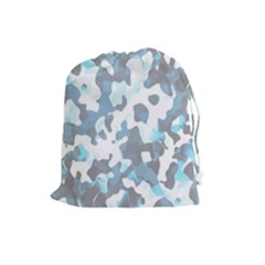 Camouflageblancbleu Drawstring Pouch (large)