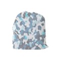 Camouflageblancbleu Drawstring Pouch (Large) View2
