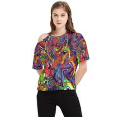 New-282 New-282 New-282 New-282 One Shoulder Cut Out Tee