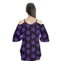 Weed Pattern Flutter Sleeve Tee  View2