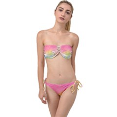 Sunset Twist Bandeau Bikini Set