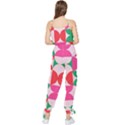 Geometric pattern Sleeveless Tie Ankle Chiffon Jumpsuit View2