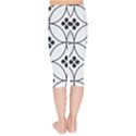 Black and white pattern Kids  Capri Leggings  View2