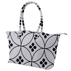 Black And White Pattern Canvas Shoulder Bag by Valentinaart
