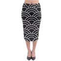 Black and white pattern Midi Pencil Skirt View1