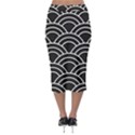 Black and white pattern Midi Pencil Skirt View2