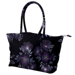 Floral Pattern Canvas Shoulder Bag by Valentinaart