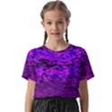 Magenta waves flow series 2 Kids  Basic Tee View1