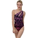 Pink  waves flow series 11 To One Side Swimsuit View1