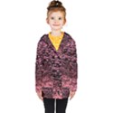 Pink  waves flow series 11 Kids  Double Breasted Button Coat View1