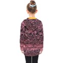 Pink  waves flow series 11 Kids  Double Breasted Button Coat View2