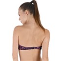 Pink  waves flow series 11 Twist Bandeau Bikini Top View2