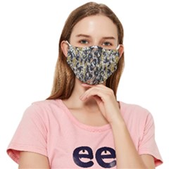 Modern Camo Tropical Print Design Fitted Cloth Face Mask (adult)