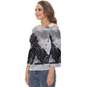Lobo-lunar Cut Out Wide Sleeve Top View2