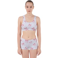 Pink Bow Pattern Work It Out Gym Set by Littlebird