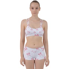 Pink Bow Pattern Perfect Fit Gym Set by Littlebird