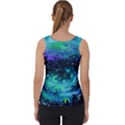 Blue galaxy Velvet Tank Top View2