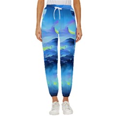 Moon Mountains Cropped Drawstring Pants