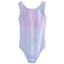 watercolor clouds Kids  Cut-Out Back One Piece Swimsuit View1