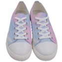 watercolor clouds2 Women s Low Top Canvas Sneakers View1