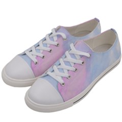 Watercolor Clouds2 Women s Low Top Canvas Sneakers