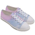 watercolor clouds2 Women s Low Top Canvas Sneakers View3