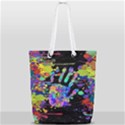 Crazy Multicolored Each Other Running Splashes Hand 1 Full Print Rope Handle Tote (Small) View1
