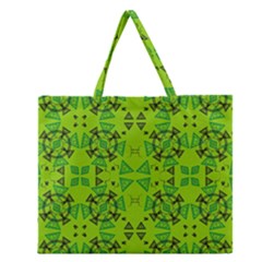Abstract Pattern Geometric Backgrounds   Zipper Large Tote Bag by Eskimos