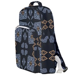Abstract Pattern Geometric Backgrounds   Double Compartment Backpack
