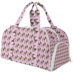 Fern Pattern 2 Pink Burner Gym Duffel Bag
