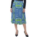 Abstract pattern geometric backgrounds   Classic Velour Midi Skirt  View1
