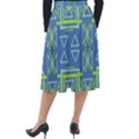 Abstract pattern geometric backgrounds   Classic Velour Midi Skirt  View2