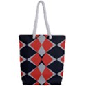Abstract pattern geometric backgrounds   Full Print Rope Handle Tote (Small) View2